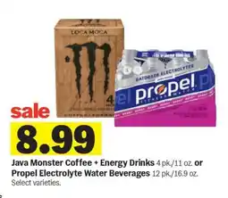 Meijer Java Monster Coffee + Energy Drinks or Propel Electrolyte Water Beverages offer