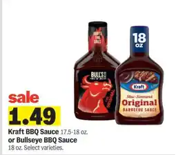 Meijer Kraft BBQ Sauce or Bullseye BBQ Sauce offer