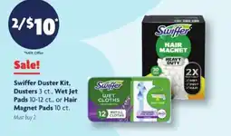 Family Dollar Swiffer Duster Kit, Wet Jet Pads, or Hair Magnet Pads offer