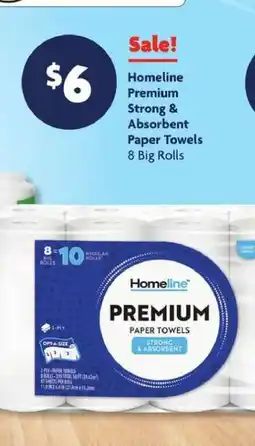 Family Dollar Homeline Premium Paper Towels offer