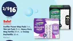 Family Dollar Swiffer Power Mop Pads, Wet Jet Pads, Heavy Duty Mop Refills, Sweep Pad Refills offer