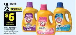 Dollar General Arm & Hammer Laundry Detergent offer