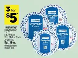 Dollar General True Living Everyday Plates offer