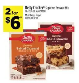 Dollar General Betty Crocker Supreme Brownie Mix offer
