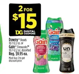 Dollar General Downy Beads or Gain Fireworks offer
