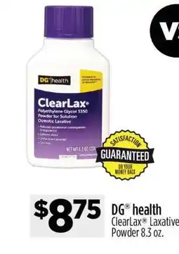Dollar General DG health ClearLax Laxative Powder 8.3 oz offer