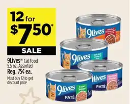 Dollar General 9Lives Cat Food offer