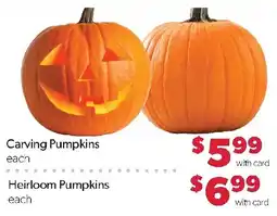 Family Fresh Market Carving Pumpkins offer