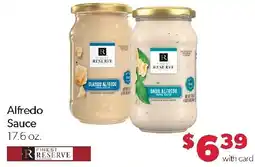 Family Fresh Market Finest Reserve Alfredo Sauce offer
