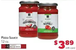 Family Fresh Market Finest Reserve Pizza Sauce offer