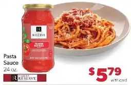 Family Fresh Market Finest Reserve Pasta Sauce offer