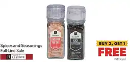 Family Fresh Market Finest Reserve Spices and Seasonings offer
