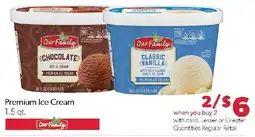 Family Fresh Market Our Family Premium Ice Cream offer