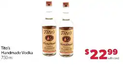 Family Fresh Market Tito's Handmade Vodka offer