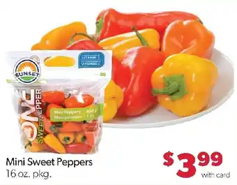Sunset mini sweet peppers