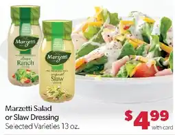 Family Fresh Market Marzetti Salad or Slaw Dressing offer