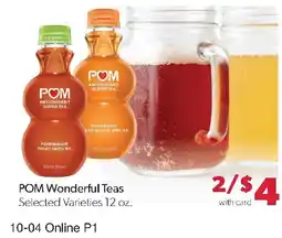 Family Fresh Market POM Wonderful Teas offer