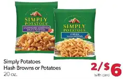Family Fresh Market Simply Potatoes Hash Browns or Potatoes offer