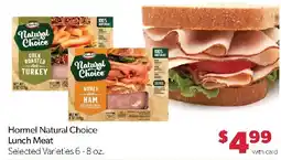 Family Fresh Market Hormel Natural Choice Lunch Meat offer