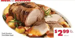 Family Fresh Market Fresh Boneless Pork Sirloin Roast offer