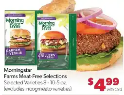 Family Fresh Market Morningstar Farms Meat-Free Selections offer