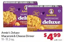 Family Fresh Market Annie's Deluxe Macaroni & Cheese Dinner offer