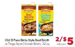 Family Fresh Market Old El Paso Birria Style Beef Broth or Tinga Style Chicken Broth offer