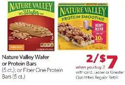 Family Fresh Market Nature Valley Wafer or Protein Bars offer