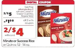Family Fresh Market Minute or Success Rice or Quinoa offer
