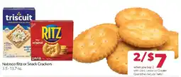 Family Fresh Market Nabisco Ritz or Snack Crackers offer