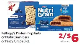 Family Fresh Market Kellogg's Protein Pop-tarts or Nutri Grain Bars or Pastry Crisps offer