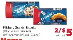 Family Fresh Market Pillsbury Grands! Biscuits or Crescents or Cinnamon Rolls offer