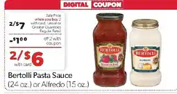 Family Fresh Market Bertolli Pasta Sauce offer