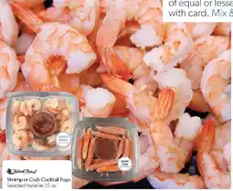 Family Fresh Market Black Pearl Shrimp or Crab Cocktail Trays offer
