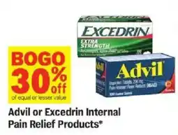 Meijer Advil or Excedrin Internal Pain Relief Products offer