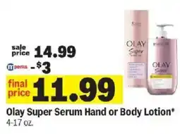 Meijer Olay Super Serum Hand or Body Lotion offer