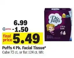 Meijer Puffs facial tissue offer