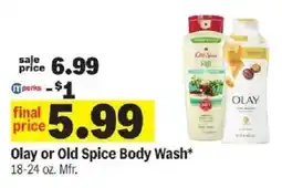 Meijer Olay or Old Spice Body Wash offer