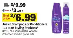 Meijer Aussie Shampoos or Conditioners or Styling Products offer