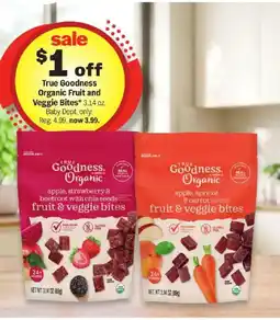 Meijer True Goodness Organic Fruit and Veggie Bites offer