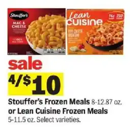 Meijer Stouffer's Frozen Meals or Lean Cuisine Frozen Meals offer