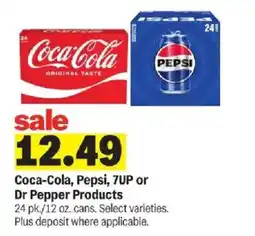 Meijer Coca-Cola, Pepsi, 7UP or Dr Pepper Products offer