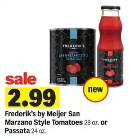 Meijer Frederik's by Meijer San Marzano Style Tomatoes offer