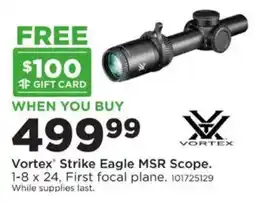 Mills Fleet Farm Vortex Strike Eagle MSR Scope offer