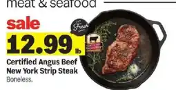 Meijer Certified Angus Beef New York Strip Steak offer