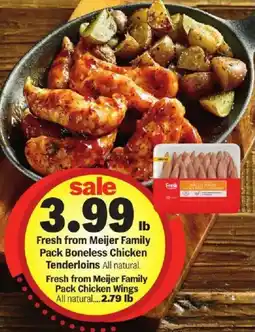 Meijer Fresh from Meijer Family Pack Boneless Chicken Tenderloins offer