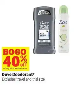 Meijer Dove Deodorant offer