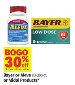 Meijer Bayer or Aleve Products offer