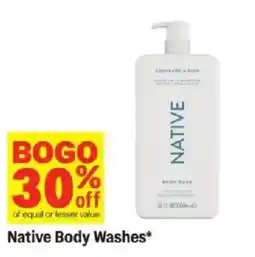 Meijer Native Body Washes offer