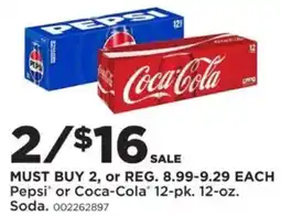 Mills Fleet Farm Pepsi or Coca-Cola Soda offer